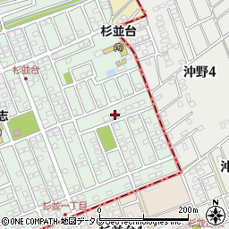 熊本県合志市幾久富1656-240周辺の地図