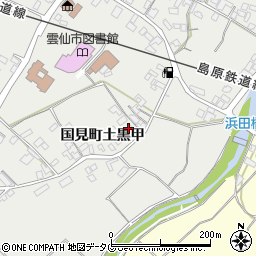 長崎県雲仙市国見町土黒甲1020周辺の地図