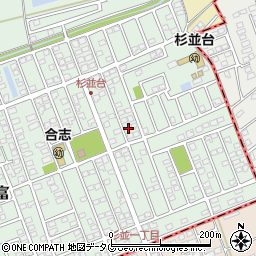 熊本県合志市幾久富1656-428周辺の地図