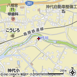 長崎県雲仙市国見町神代甲8周辺の地図