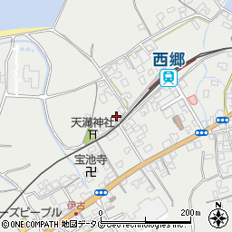 長崎県雲仙市瑞穂町西郷辛266周辺の地図