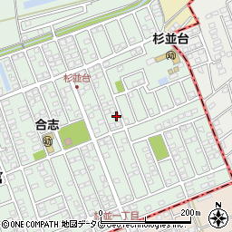 熊本県合志市幾久富1656-443周辺の地図