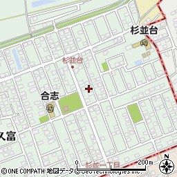 熊本県合志市幾久富1656-420周辺の地図