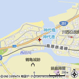 長崎県雲仙市国見町神代戊6周辺の地図