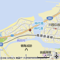 長崎県雲仙市国見町神代戊7周辺の地図