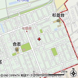 熊本県合志市幾久富1656-442周辺の地図
