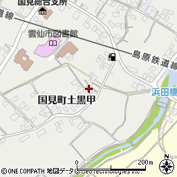 長崎県雲仙市国見町土黒甲1029周辺の地図