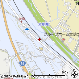 長崎県諫早市下大渡野町35周辺の地図