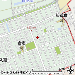 熊本県合志市幾久富1656-419周辺の地図