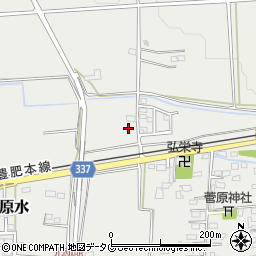 熊本県菊池郡菊陽町原水2450-6周辺の地図