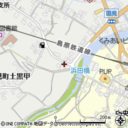 長崎県雲仙市国見町土黒甲516周辺の地図
