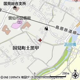 長崎県雲仙市国見町土黒甲1036周辺の地図