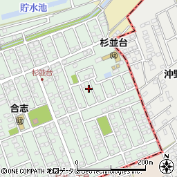 熊本県合志市幾久富1656-522周辺の地図