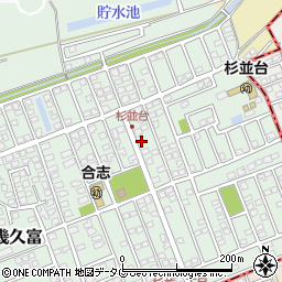 熊本県合志市幾久富1656-410周辺の地図