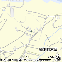 熊本県熊本市北区植木町木留1652周辺の地図