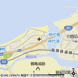 長崎県雲仙市国見町神代戊34周辺の地図