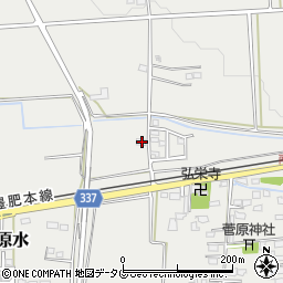 熊本県菊池郡菊陽町原水2450-5周辺の地図