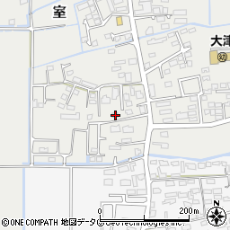 熊本県菊池郡大津町室398-2周辺の地図