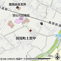 長崎県雲仙市国見町土黒甲1028周辺の地図