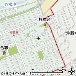 熊本県合志市幾久富1656-573周辺の地図