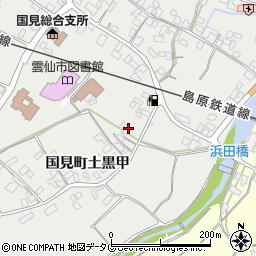 長崎県雲仙市国見町土黒甲1035周辺の地図