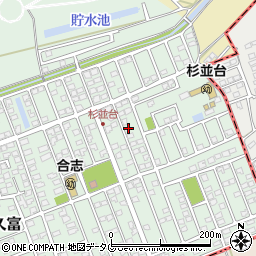 熊本県合志市幾久富1656-432周辺の地図