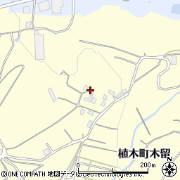 熊本県熊本市北区植木町木留1653周辺の地図