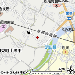 長崎県雲仙市国見町土黒甲523周辺の地図