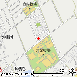 熊本県菊池郡菊陽町沖野4丁目1-11周辺の地図