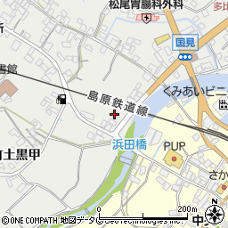 長崎県雲仙市国見町土黒甲513周辺の地図