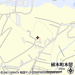 熊本県熊本市北区植木町木留1654周辺の地図