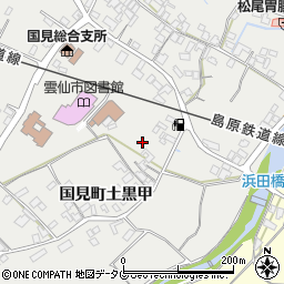長崎県雲仙市国見町土黒甲1045周辺の地図