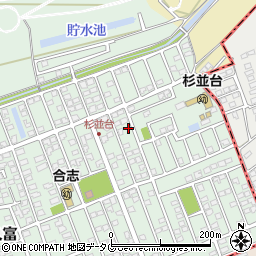 熊本県合志市幾久富1656-438周辺の地図