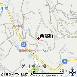 長崎県大村市西部町1744周辺の地図