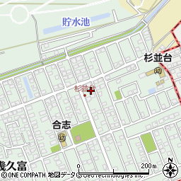 熊本県合志市幾久富1656-415周辺の地図