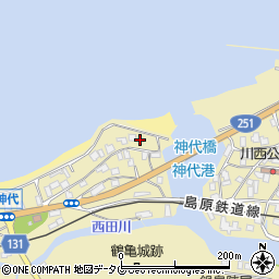 長崎県雲仙市国見町神代戊1周辺の地図