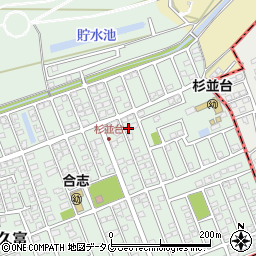 熊本県合志市幾久富1656-434周辺の地図