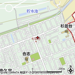 熊本県合志市幾久富1656-414周辺の地図