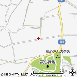 熊本県熊本市北区植木町鐙田166-1周辺の地図