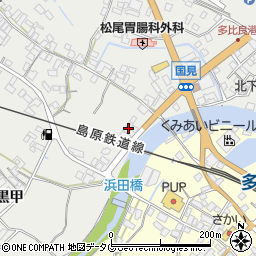 長崎県雲仙市国見町土黒甲502周辺の地図