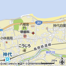 長崎県雲仙市国見町神代（乙）周辺の地図