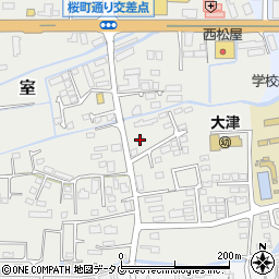 熊本県菊池郡大津町室373-10周辺の地図