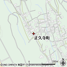 長崎県諫早市正久寺町周辺の地図