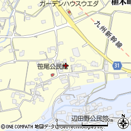 熊本県熊本市北区植木町木留651周辺の地図