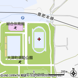 大津町運動公園競技場周辺の地図