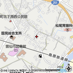 長崎県雲仙市国見町土黒甲466周辺の地図