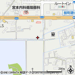 熊本県菊池郡大津町室519周辺の地図