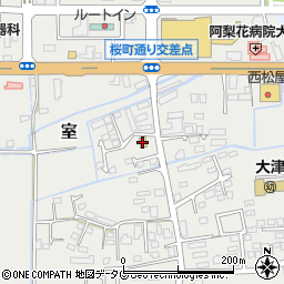 デイリーヤマザキ熊本大津室店周辺の地図