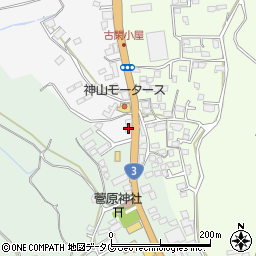 熊本県熊本市北区植木町鐙田1556周辺の地図