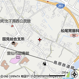 長崎県雲仙市国見町土黒甲458周辺の地図